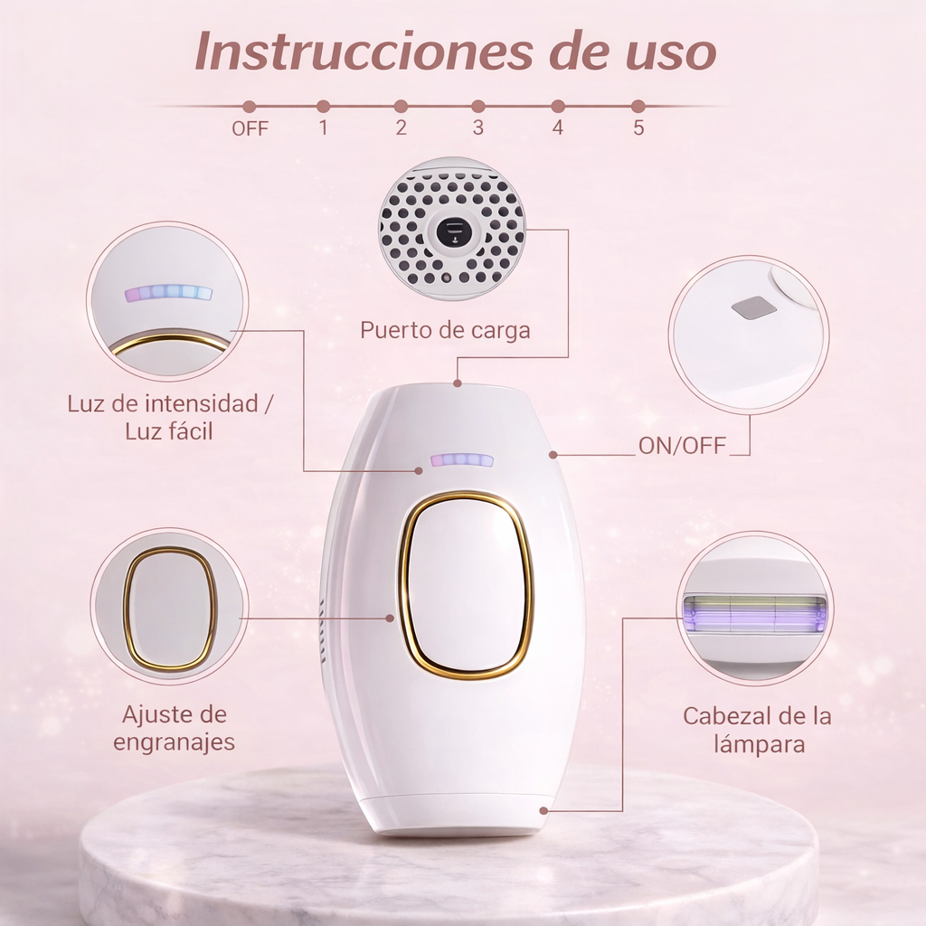 Depilador Femenino Indoloro – Piel Suave en Segundos